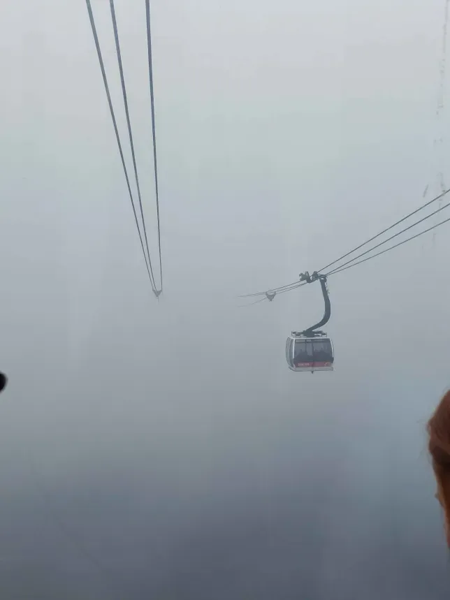 Mist in cable car